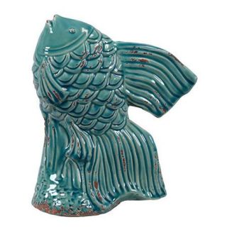 Woodland Imports Ceramic Swimming Fish Figurine