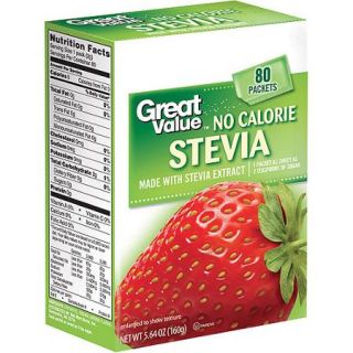 Equate Zero Calorie Sweetener Packets, 80ct