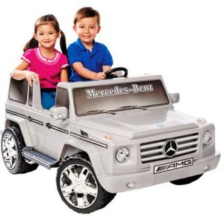 Kid Motorz Mercedes Benz G Class 12 Volt Battery Powered Ride On, Silver
