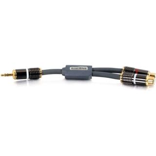 C2G SonicWave One 3.5mm Stereo Male to Two RCA Stereo Female Audio Y 