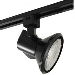 Juno Lighting T231 BL Track Light, Line Voltage PAR30 Close Ups Designer Series Enclosed Track Fixture   Black
