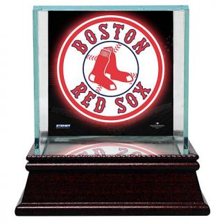 Steiner Sports Single Baseball Glass Display Case with Team Logo Background   B   7503768