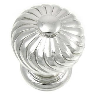 MNG Hardware 2 in. Polished Nickel French Twist Knob 83914