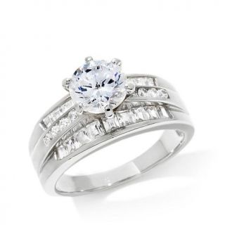 1.80ct Absolute™ Round Solitaire and Baguette Band Ring   7824951