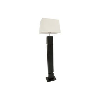 DVI 63 1/4 in Espresso Floor Lamp with Off White Shade