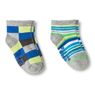 Infant Toddler Boys‘ 2 Pack Color block Low cut Socks   Grey Circo