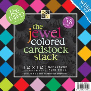 Textured Jewels 12x12 Cardstock Stack