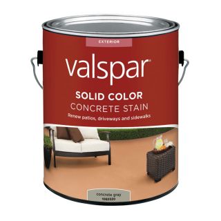 Valspar Valspar Solid Color Concrete Stain Concrete Gray Voc (Actual Net Contents: 128 fl oz)