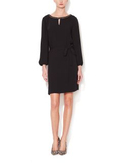 Chain Accent Belted Dress by Tahari ASL