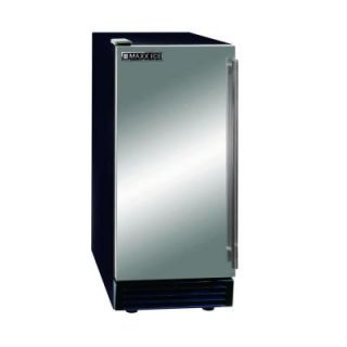 Maxx Ice 50 lb. Freestanding Icemaker in Stainless Steel and Black MIM50