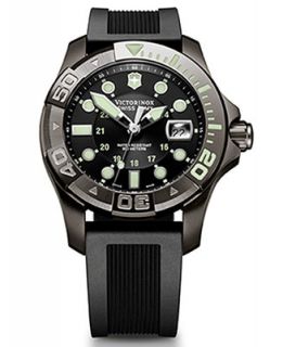 Victorinox Swiss Army Mens Dive Master 500 Black Rubber Strap Watch