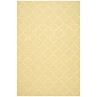 Safavieh Dhurries Light Green/Ivory 9 ft. x 12 ft. Area Rug DHU554A 9