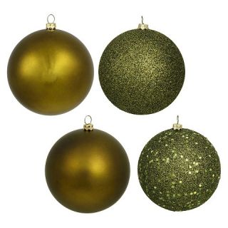 Assorted Ornament Ball   Olive (4 Per Box)