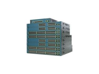 CISCO WS C3560 8PC S 10/100Mbps + 1000Mbps Switch /w PoE 8 Ethernet 10/100 ports and 1 dual purpose 10/100/1000 and SFP port 12,000 MAC Address Table 128 MB DRAM
32 MB Flash memory Buffer Memory