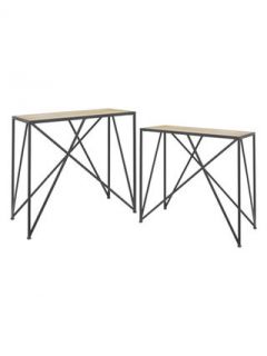 Geometric Console Tables (Set of 2) by Three Hands