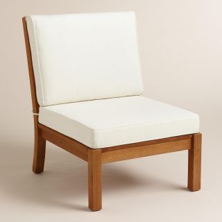 Wood Cayman Armless Sectional Chair