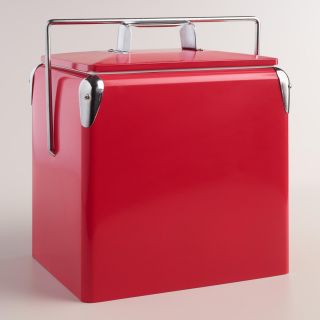 Cherry Red Retro Cooler