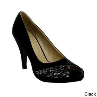 Heart Collection Grace 03 Womens Studded Peep toe Pumps