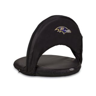 Picnic Time 1 Indoor/Outdoor Steel Baltimore Ravens Bleacher Folding Chair