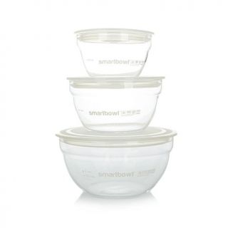 Chef Art Smith Smartbowl Borosilicate Glass Cooking System 3 pack   8039119