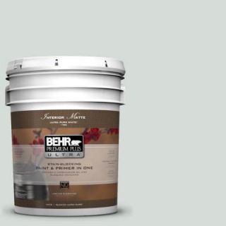 BEHR Premium Plus Ultra 5 gal. #PPL 66 Iced Slate Flat/Matte Interior Paint 175005