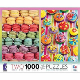 Ceaco 2 Pack Sweets Puzzles, 1000 pieces each