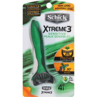 Schick Xtreme 3 Disposable Sensitive Razor, 4 count