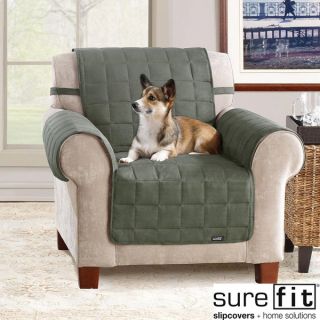 Sure Fit Soft Suede Loden Waterproof Chair Protector   14973954