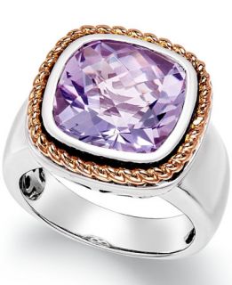 Amethyst Pendant Ring (6 ct. t.w.) in 18k Rose Gold and Sterling