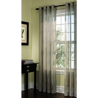 Martha Stewart Living Breezeway Stripe Curtains   108x84”, Grommet Top, Semi Sheer 6618D 55