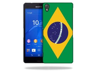 MightySkins Snap On Protective Hard Case Cover for Sony Xperia Z3 D6603 Brazilian Flag