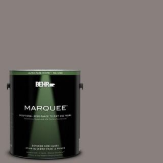 BEHR MARQUEE 1 gal. #PPU18 17 Suede Gray Semi Gloss Enamel Exterior Paint 545301