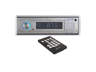 Lanzar AQCD60BTS AM FM Marine In Dash Fold Down Detachable Face Radio with CD MP3 USB SD AUX Input with Bluetooth Wireless Technology
