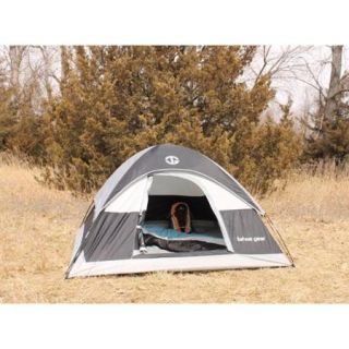 Tahoe Gear Powell 3 Person 3 Season Family Dome Camping Tent   Black/Grey