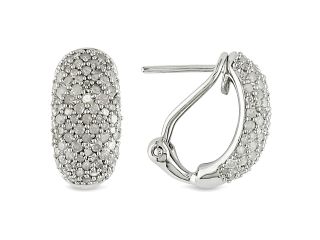 1 ct.t.w. Diamond Earrings in Silver, HIJ, I3 I4
