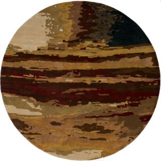 Monet Sunset Multi Hand Tufted Wool Rug (8 x 8 Round)   14697792