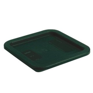 Carlisle 1074008 Food Storage Lid, for 2 & 4 qt Containers, Square, Forest Green