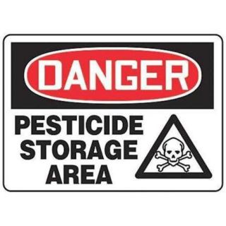 ACCUFORM SIGNS MCHL233VS Danger Sign, 7 x 10In, R and BK/WHT, ENG