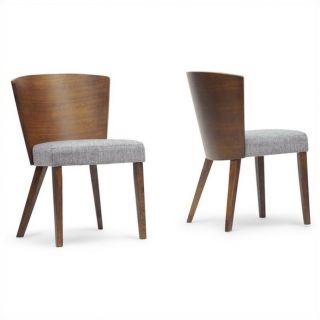 Baxton Studio Sparrow Dining Chair in Brown (Set of 2)   SPARROW DINING CHAIR 109 690