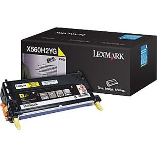 Lexmark X560H2YG Yellow Toner Cartridge, High Yield