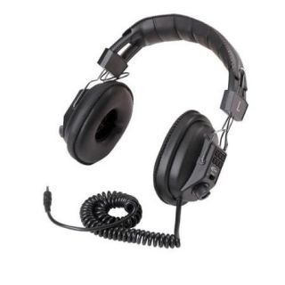 Califone Switchable Stereo/Mono Wired Headphones, Black