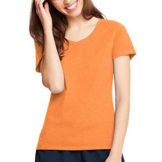 Hanes Women's X temp Short Sleeve V neck T Shirt