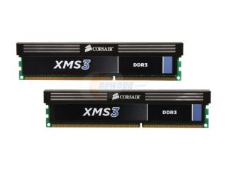 CORSAIR XMS3 16GB (4 x 4GB) 240 Pin DDR3 SDRAM DDR3 1600 (PC3 12800) Desktop Memory Model CMX16GX3M4A1600C9