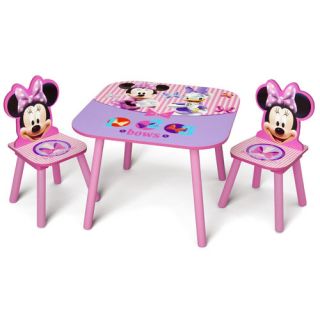 Delta Children Minnie Mouse Kids 3 Piece Table and Chair Set TT89444MN