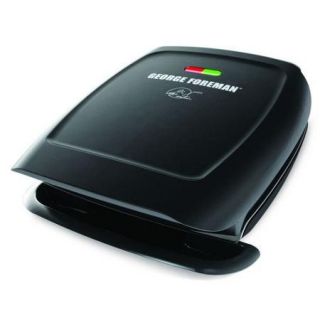 George Foreman 60 sq in 4 Serving, Classic Plate Grill, Black, GR2060B