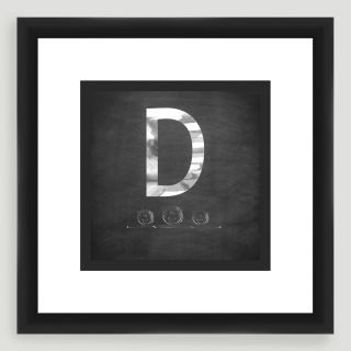 D Monogram Typography Wall Art