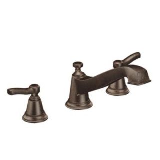 MOEN Rothbury 2 Handle Low Arc Roman Tub Faucet Trim Kit in Oil Rubbed Bronze (Valve Sold Separately) TS923ORB