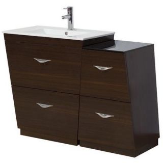 American Imaginations 43.5'' Single Modern Plywood Melamine Bathroom Vanity Set