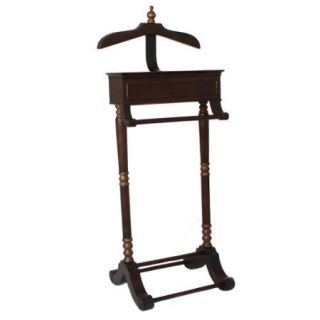 Casa Cortes Cherry Butler Valet Stand Clothing Rack
