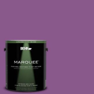 BEHR MARQUEE 1 gal. #670B 7 Candy Violet Semi Gloss Enamel Exterior Paint 545301